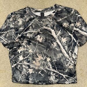SHEIN Gray Camo T-Shirt